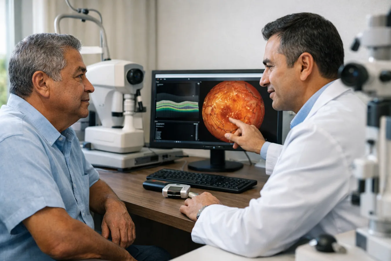 ¿Qué especialista trata el edema macular?